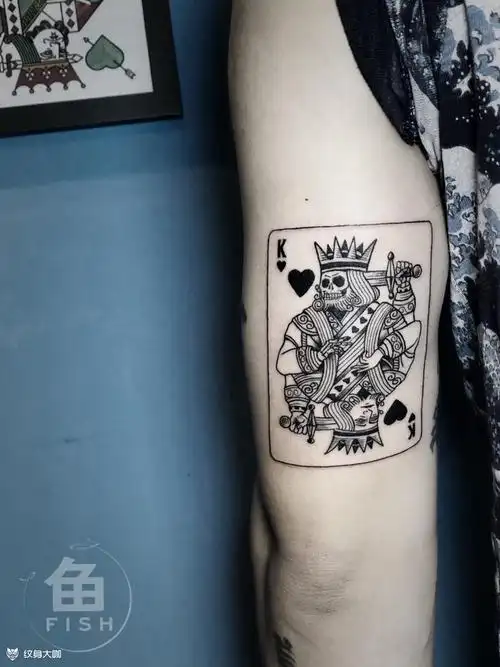 扑克牌_纹身图案手稿图片_夏天 summer 的纹身作品集