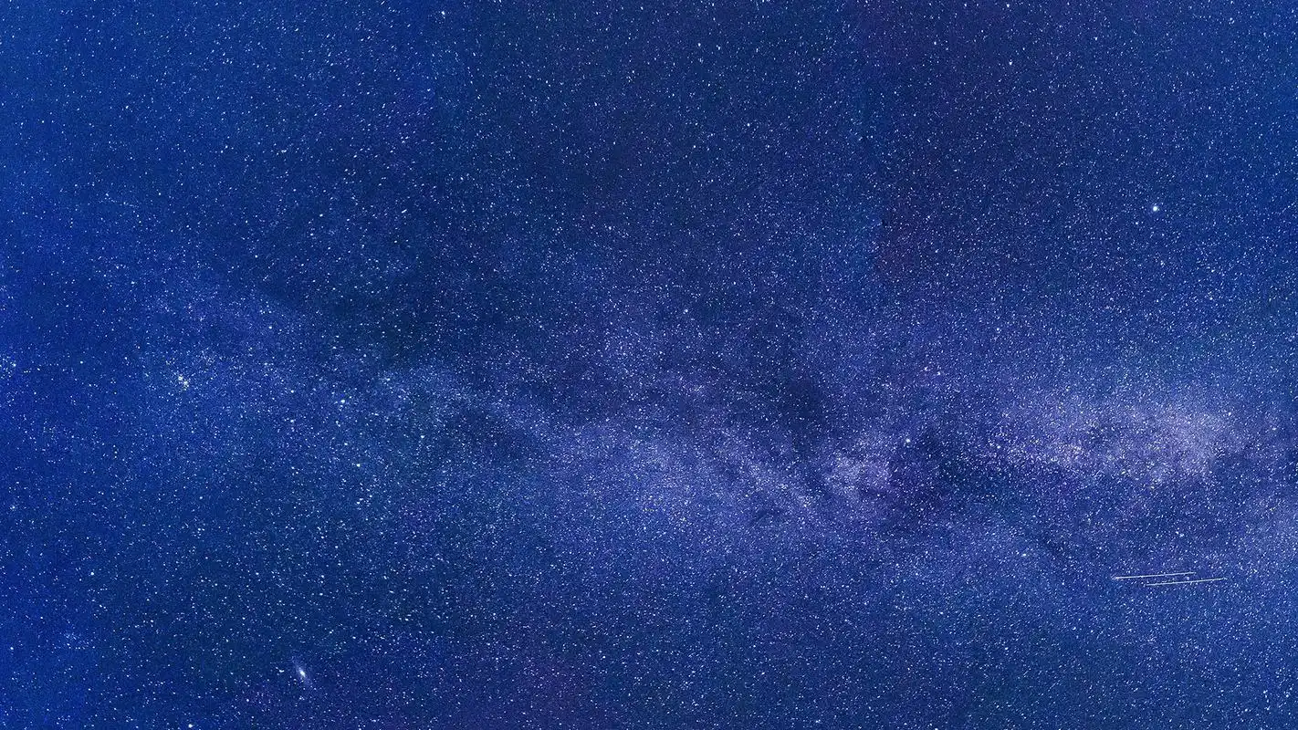 蓝色星空唯美图片桌面壁纸-风景壁纸-手机壁纸下载-美桌网