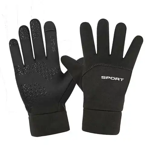 2024春季骑行手套男士触屏加绒保暖骑车开车防寒户外运动辛集手套