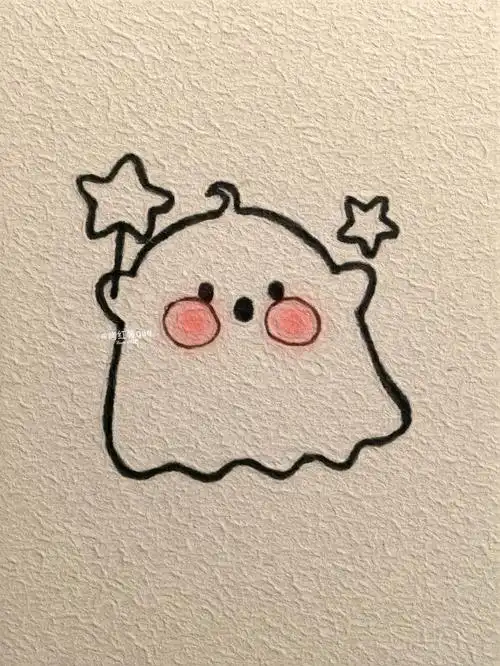 简笔画教程 #万圣节99   #可爱简笔画  #画个简笔画  #可爱  #幽灵