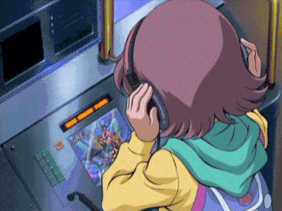 卡通 动漫 少女 玩游戏 可爱