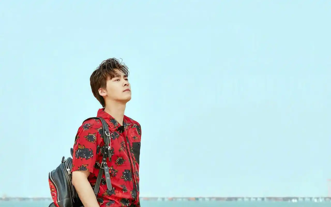 李易峰印花衬衫时尚写真桌面壁纸