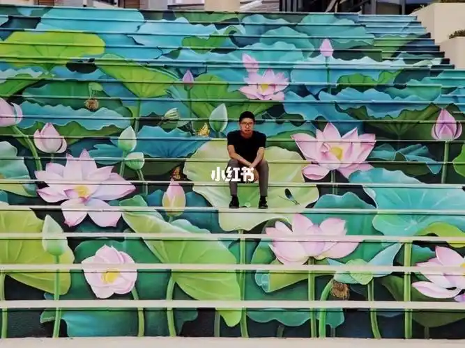 楼梯创意墙绘这样的美景无不驻足