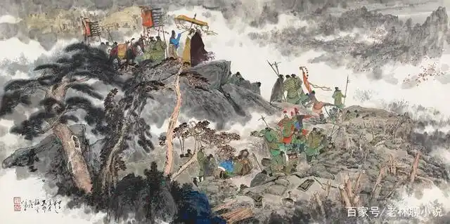 颜梅华创作的《十面埋伏》组画,气象宏大