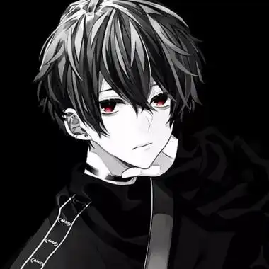 黑暗系高冷男生头像