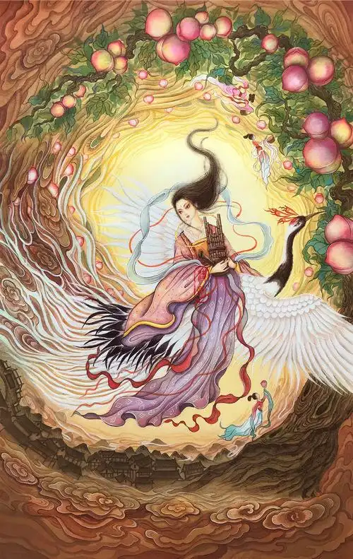 西游记孙悟空齐天大圣蟠桃园王母瑶池蟠桃会七衣仙女赤脚大仙第五回