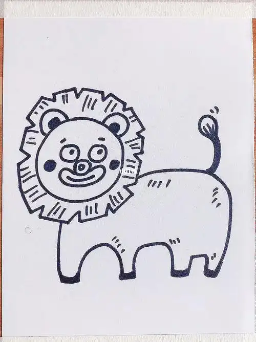 一招学会画简单又好玩的狮子