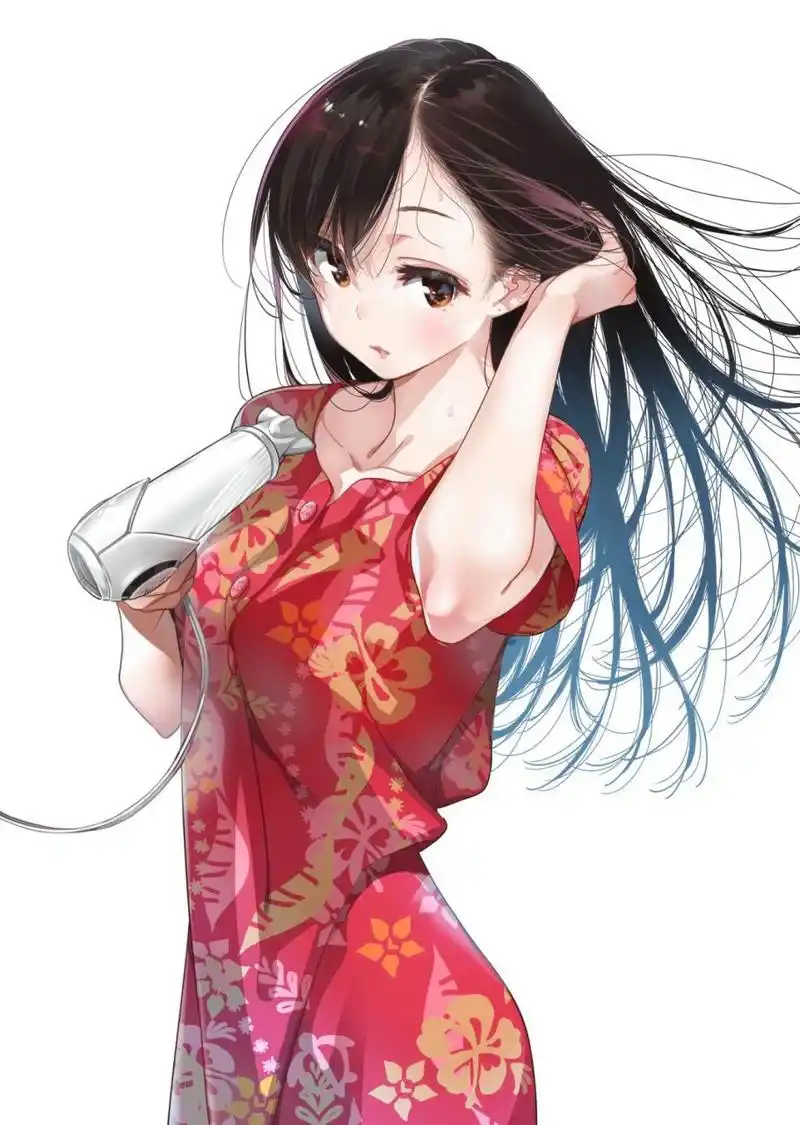 吹头发的少女 画师:宮島礼吏