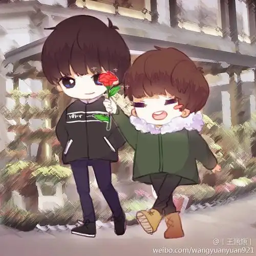 tfboys roy karry 王源 王俊凯 手绘 cr.微博@奈留子