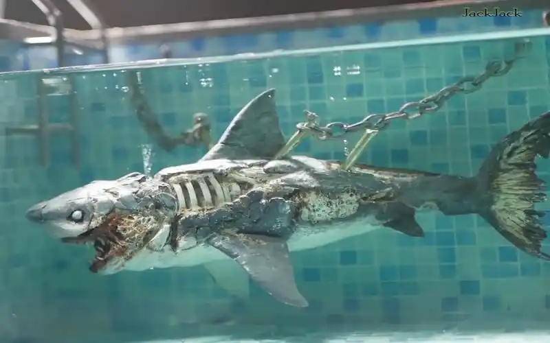 模型制作一看就会如何制作泳池中的丧尸巨鲨