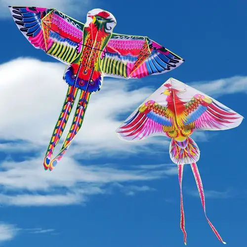 潍坊风筝长尾凤凰风筝微风卡通风筝儿童风筝成人线轮漂亮好飞包邮