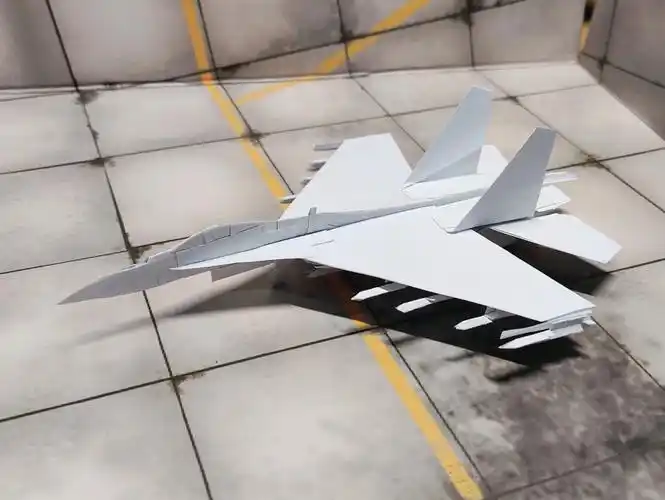 [纸飞机系列] 俄罗斯苏-35战机 纸飞机手工成品展示