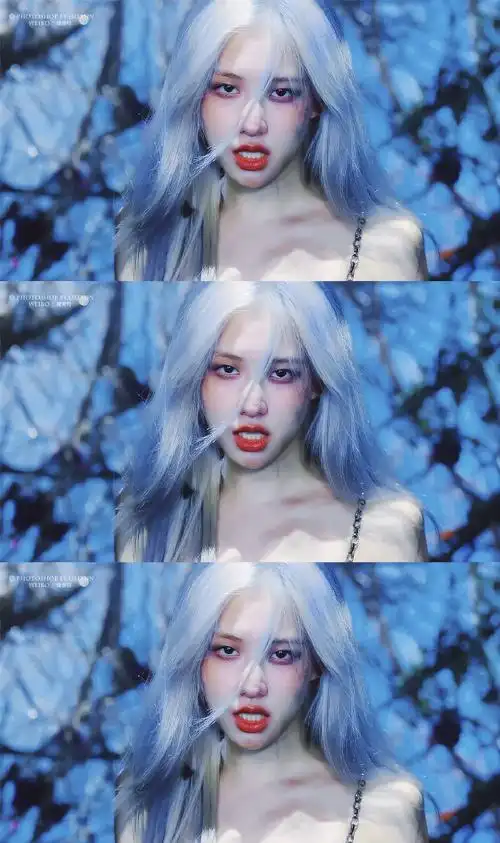 rose蓝发##blackpink新歌