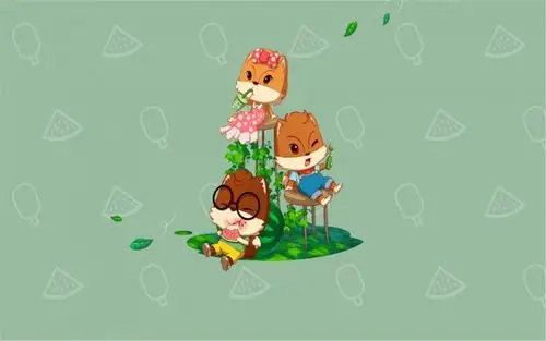 卡通动漫三只松鼠可爱精选电脑桌面壁纸图片大全下载