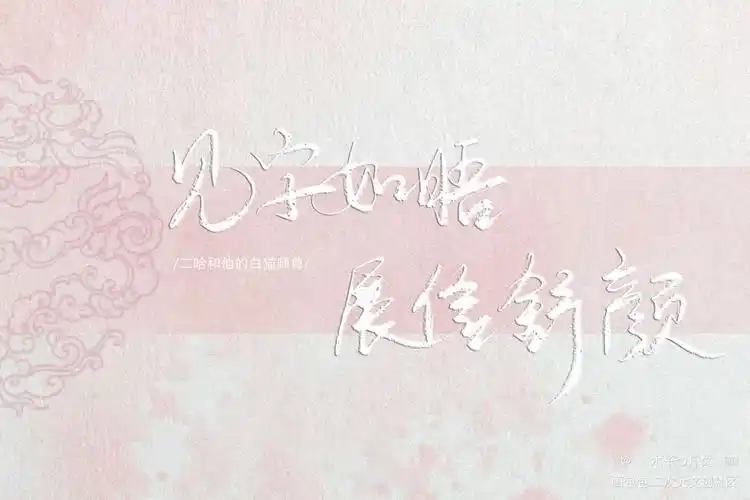 十月众筹_原耽语录二哈和他的白猫师尊板写字体设计绘画作品