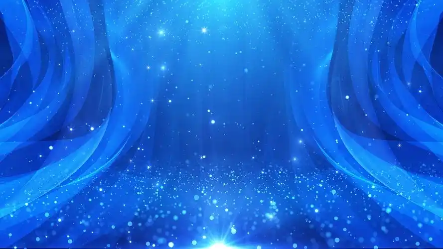 4k梦幻蓝色婚礼婚庆舞台背景蓝色婚礼婚庆舞台背景