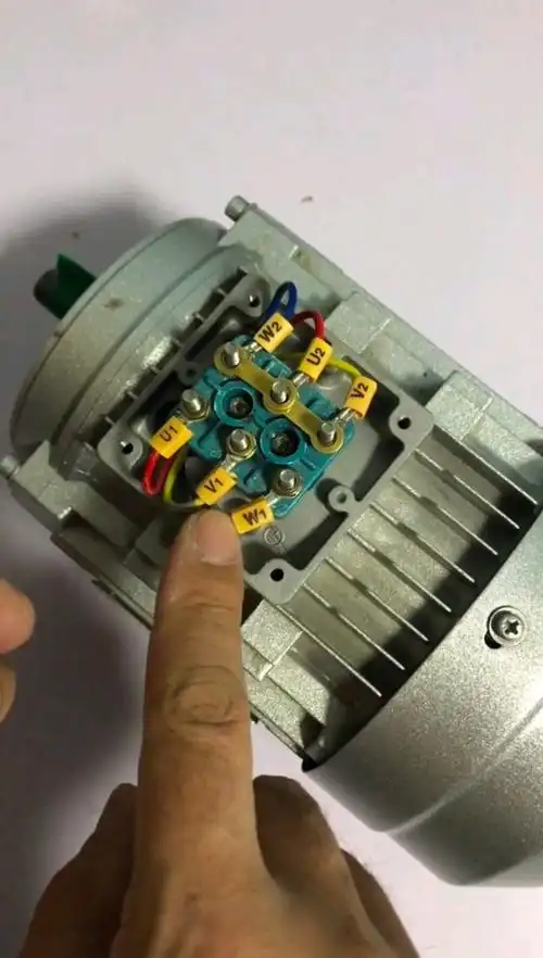 电工#三相异步电机星三角接线方法