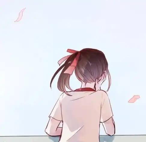 漫画头像女生可爱背影图片
