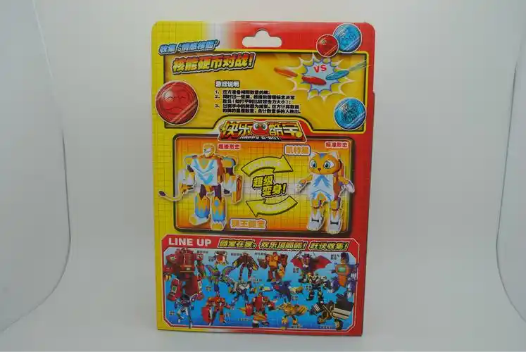 混批批发灵动创想动漫快乐酷宝4寸变形机器人玩具狮王酷宝1243