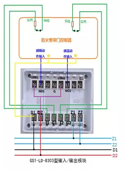 69699,8304型消防电话接口接线方法:696910,8305扬声器监视