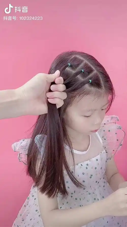 这样扎好看又清爽,手残党发型儿童编发 日常编发 编发 dou 小助手