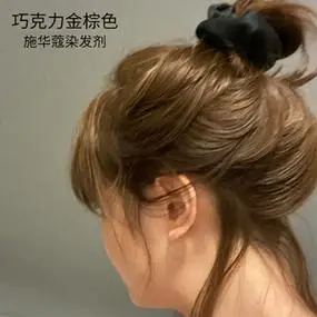 巧克力金棕色施华蔻染发剂膏女自己在家染发2022流行色显白纯植物