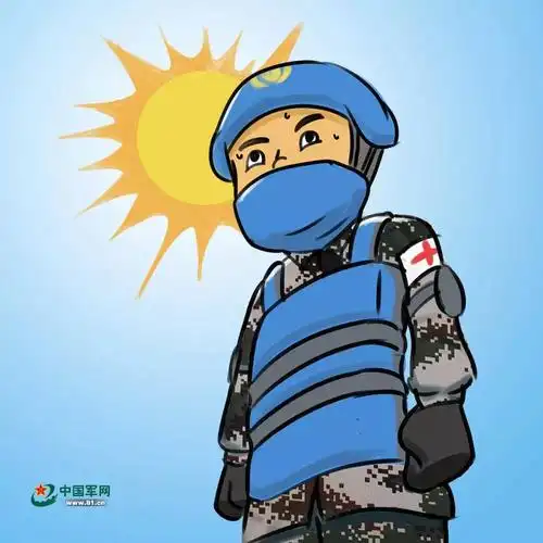 邀请友邻部队维和官兵一起过中国的节日,教他们剪窗花,给他们讲中国