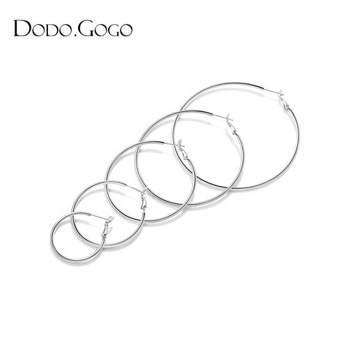 大小圆圈耳环女气质韩国百搭耳圈网红个性圆形耳钉圈圈圆环耳坠潮