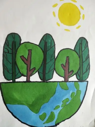 大鹅庄小学"世界地球日"主题绘画优秀作品展评 - 美篇