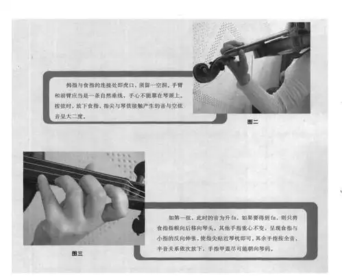 小提琴一把位手指按弦位置图解
