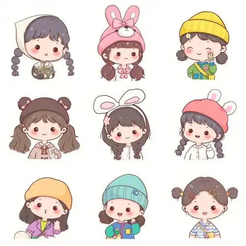 q版可爱女生头像情头