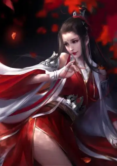 红衣女将
