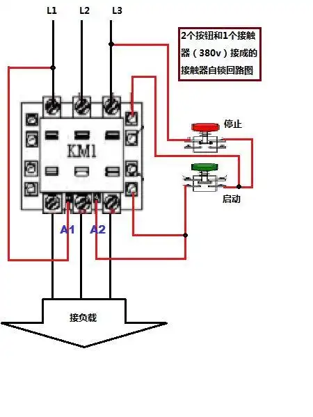 三相交流接触器a1a2接不同相火线,接触器就会通电,为什么还要自锁功能