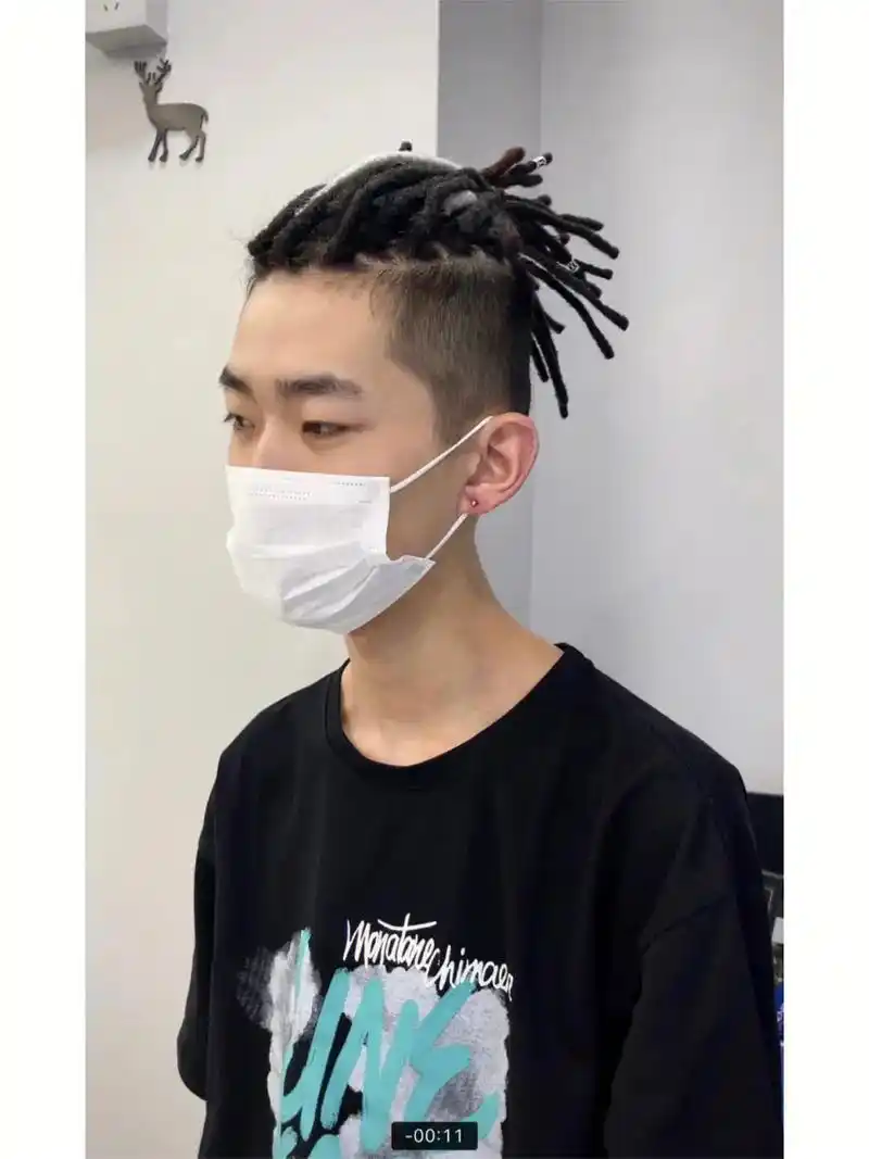 男生脏辫|||#朋克  #嘻哈 #男士脏辫  适合喜欢rap - 抖音