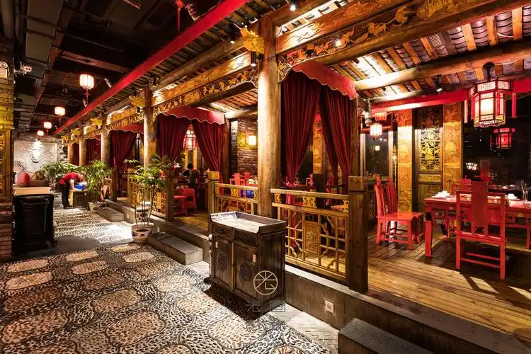 海口大龙翻印老成都火锅空间摄影