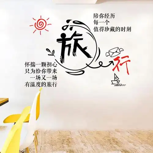 遇见dream装饰的优惠券大全—创意旅行社橱窗广告文字布置贴纸旅游