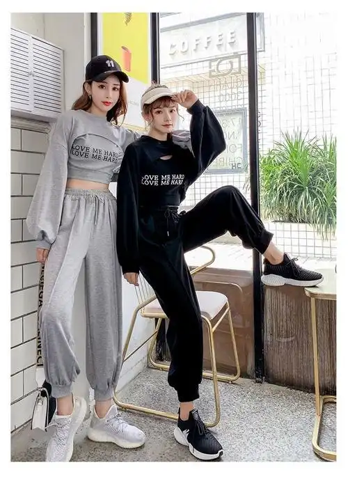 闺蜜装夏季衣服加裤子甜酷辣妹闺蜜装套装二人炸街春季甜酷姐妹装两人