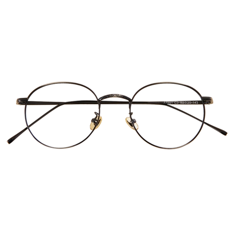 金属眼镜框女眼睛架男超轻小圆框复古黑框小脸可配近视镜片有度数