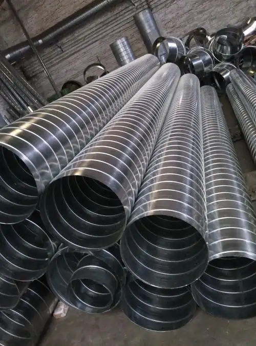 设备通风排气管道镀锌螺旋风管生产圆口规格定做