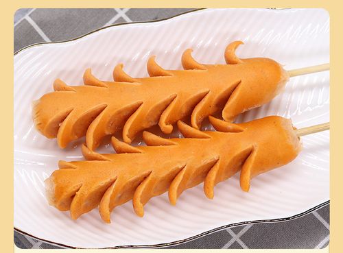 面珍美 德邻脆骨麦穗开花肠烧烤油炸小吃热狗串奶茶店商用家用 店商用