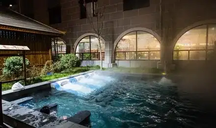 唐山遵化汤泉宫温泉度假村一晚住宿自助早餐汤泉宫温泉门票2天一晚