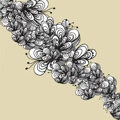 线描花纹矢量图片