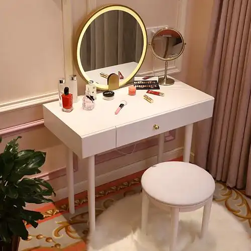 梳妆台卧室轻奢现代简约化妆桌女欧式小户型北欧ins风化妆台