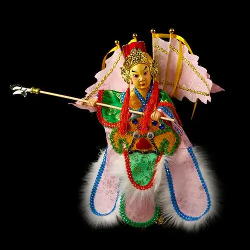 京剧武生布袋木偶闽南特色手工礼品练习表演艺术木偶