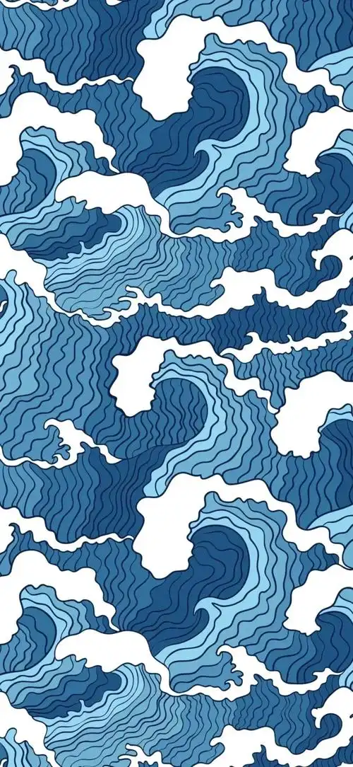 ins风壁纸海浪拿图吱声