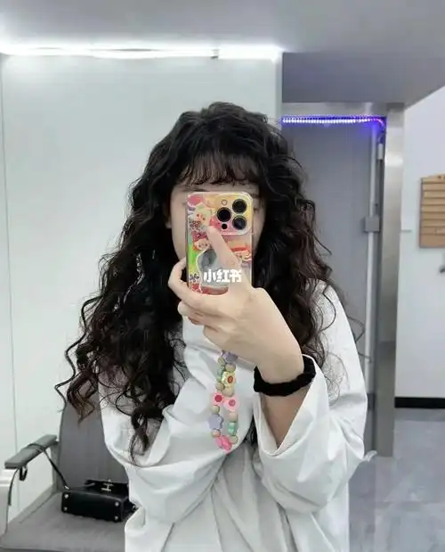 冲吖姐妹们法式羊毛卷泡面头拍照太上镜了