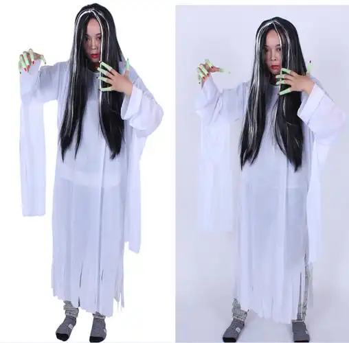 万圣节化妆舞会假发化妆道具整人假发鬼节发女鬼长发玩具假发