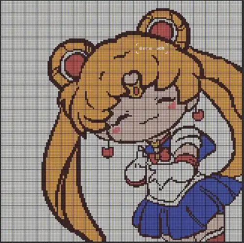 美少女战士水冰月像素图