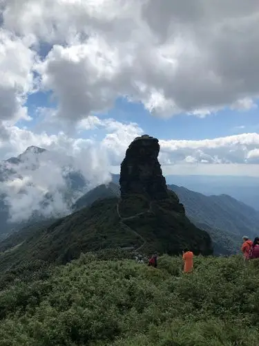 世界自然遗产佛教圣地梵净山.海拔2600多米.