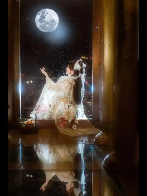 中秋佳节嫦娥雨景客片